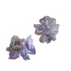Super Hada y Elegante Flor de Té Morada de Montaña Pinza Pequeña para el Cabello Fotografía en la Costa Dulce Atmósfera Accesorios para el Cabello Pinza Lateral