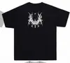 Moda Casual Gótica Punk Estampado Retro Americano Y2K Ajuste Delgado Cuello Redondo Sudadera Camiseta de Manga Corta