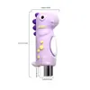 Novo Ímã de Handle de Dinossauro Pequeno Criativo Desenho Animado Nail Art Cristal Olho de Gato 3D Ferramenta Magnética
