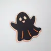 Nuevos adornos de madera para casa embrujada de Halloween transfronterizos, kit de material de madera de doble capa para bricolaje en casa, calabaza y conejo al por mayor