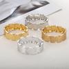 Pulsera de Tienda de Fábrica para Mujer, Nicho Chapado en Oro, No se Desvanece, Gama Alta, Simple y Elegante, Diseño Abierto, Venta al por Mayor Transfronteriza Europea y Americana