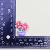 Novos acessórios de resina de flor em vaso cola creme capa de celular diy adesivos de geladeira acessórios de cabelo material para sapatos com furo atacado