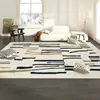 Tapete de sala de estar simples, veludo cristalino, resistente à sujeira, fácil de cuidar, cobertor de sofá, casa simples, quarto, loja completa, tapete antiderrapante
