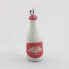 Resina Estéreo Artificial Mini Colorido Botella de Yogur Botella de Leche Colgante Pequeño Accesorios para Joyería DIY Materiales Hechos a Mano