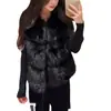 Chaleco de Piel de Zorro Suave y Ecológico para Mujer Otoño/Invierno 2026, Abrigo de Piel 'White Moonlight', Estilo Coreano