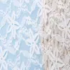 Yuchang Pequena Flor de Trevo de Cinco Folhas Pós-artesanato Renda Elástica Tecido Base Primavera e Verão Vestido Feminino Tecido para Vestuário