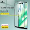 Para REALME C33 Filme Temperado em Tela Cheia REALME C33 Dois Filmes de Vidro Temperado Silk Screen Forte