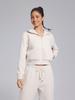 Nueva Chaqueta Corta de Yoga para Otoño e Invierno Cárdigan Holgado Casual con Cremallera Top Deportivo de Running para Exteriores de Gama Alta