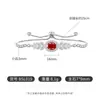 Pulsera de Hielo Flor de Hielo Corte Trigo Espiga Huevo de Paloma de Piedra Preciosa de Color Más Vendida en Transmisión en Vivo, Pulsera Elástica con Forma de Huevo Chapada en Oro Real con Diamante de Alto Carbono