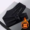 Dropshipping Internacional Calça Jogger Casual Tendência Outono e Inverno Masculina Forrada com Fleece Versátil Tamanho Plus
