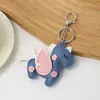 Nuevo Colgante para Llavero de Bolso de Unicornio de PU Colgante de Cuero de Doble Cara Multicapa Colgante de Bolso de Unicornio Pegaso