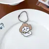 Llavero Acrílico Transparente Cadena de Bolas Soporte Anime Colgante de Dibujos Animados DIY Anillo de Llavero Periférico