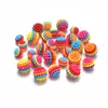 ABS imitação pérola furo reto cor bola de amora bayberry contas diy cor arco-íris contas soltas crianças diy acessórios de miçangas material
