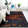 Alfombra de terciopelo de cristal 3D impresa de colores para Amazon transfronterizo, decoración de sala de estar, área grande, manta para sofá resistente a la suciedad, puede ser al por mayor