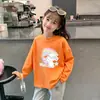 Camiseta de Manga Larga de Algodón Puro para Niñas Estilo Coreano Nueva Llegada Moda de Primavera y Otoño para Niños Pequeños y Mayores Niñas Ropa Interior Básica para Bebés