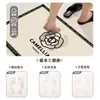 Alfombra de Piso Floral para Baño, Alfombra Absorbente de Agua y Antideslizante de Lodo Diatomeas para Entrada de Baño, Inodoro, Cabina de Ducha, Modelo Nuevo 2026