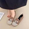 Novos Mocassins Casuais Planos Estilo Gato de Verão com Solas Macias, Sapatos Casuais Bordados Preguiçosos Leves