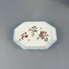 Set de Baño Cerámico Floral Pequeño Artístico, Minimalista, de Alta Estética, Set Creativo y Único Estilo Ins, Decoración para el Hogar Retro