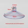 Ventosa de PVC perfurada transparente para vidro de 50mm de espessura 5,0cm acessórios de brinquedo para animais de estimação ventosa ventosa para cerca