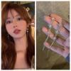 Pendientes de borla con estrella de ocho puntas y pedrería superbrillante de lujo ligero, pendientes de dama elegantes y de alta gama, nueva moda