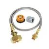 Cabezal de Estufa de Gas Licuado Estándar Europeo Ruso y Alemán Conector Inflable para Camping al Aire Libre Conector de Carga Mutua para Tanque de Tarjeta Tanque de Gas Plano