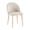 Tela Transfronteriza Tapicería Suave Estilo Moderno Minimalista Mediados de Siglo Minimalista Italiano Mesa de Comedor Sillas y Taburetes con Respaldo para Uso en el Hogar