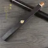 Tubo Quadrado para Incenso de Ébano Huyi com Incrustação de Folha de Ginkgo Tubo Quadrado para Incenso Concha Trevo de Quatro Folhas Processamento e Personalização de Tubo Quadrado para Incenso