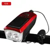 Luz Multifuncional para Mountain Bike Alta Luminosidade Longa Duração da Bateria Ciclismo Noturno Luz de Buzina Solar Longa Duração da Bateria Farol de Bicicleta