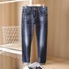 Marca Ropa para Hombre Otoño e Invierno Grueso Jeans Casuales para Hombre Pantalones Largos Rectos Ajustados para Hombres Jóvenes 10713 Engrosado