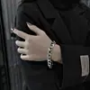 Pulsera de Acero Inoxidable para Mujer, Estilo Coreano, Joyería Simple y Personalizada, Pulsera de Acero de Titanio para Pareja de Hombres, Estilo Nkins de 9 mm para Mujer