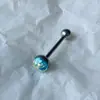 Atacado de fábrica explosões transfronteiriças aço inoxidável escama de peixe dragão gota de óleo piercing de língua em cravo gradiente piercing de língua piercing de mamilo joias para piercing no corpo humano