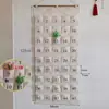Bolsa de almacenamiento para cuerda de saltar de jardín de infantes Bolsa de almacenamiento para colgar en la pared del aula Bolsa de almacenamiento para toalla de sudor Lienzo de clase escolar Bolsa colgante para teléfono móvil y artículos varios