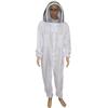 Traje espacial blanco grueso de una pieza para apicultura de gran venta por pieza con juego de guantes de piel de oveja por pieza para exportación al por mayor