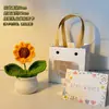 Regalo de cumpleaños para niñas para regalar a mejores amigas, ramo de girasoles para el Festival Qixi, pequeño adorno de coche, decoración de escritorio para el Día del Maestro