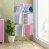 Suporte de Toalha Móvel de Chão para Varanda, Varal Externo, Secador de Roupas, Suporte para Fraldas de Bebê, Varal Dobrável
