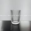 Copo de vidro com padrão vertical simples estilo ins para bebidas de café, copo de água com listras finas estilo japonês, copo de leite para suco doméstico feminino