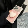 Funda de Epoxy de Color Sólido Simple Adecuada para iPhone 17 Pro Max con Asa, 16 Soporte, 15/16 Pro Anti-Caída Funda para Teléfono 15