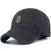 Boné de Baseball de Algodão Felpudo para Outono e Inverno Boné Bico de Pato Moda para Meia-idade e Idosos Estilo Novo Chapéu Quente à Prova de Vento Versátil Confortável Excelente Escolha