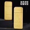 Nuevo Estilo Arena Dorada Ultradelgado Perla Mini Portátil Inflable Encendedor Creativo Rueda de Pedernal Llama Abierta Encendedor de Regalo