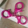 Acessórios para Bolsa Fivela de Pendurar Acrílico Fecho Lagosta 35mm Fecho Lagosta Cor Plástico Chaveiro de Celular Material DIY