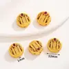 Novo Estilo Chinês Banhado a Cobre Ouro Real Contas de Gota de Óleo Espaçador Pingente Geométrico Dourado Antigo Pulseira Charme Acessórios de Joias DIY