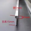 Tira de Aluminio para Terrazo Inorgánico con Dientes Serrados Tira Divisoria de Aleación de Aluminio en Forma de L Material de Aluminio Dentado