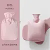 Bolsa de água quente para cama, enchível, espessa, para aquecer a cintura, compressa quente, abdômen, aquecedor de mãos, capa de tecido pelúcia, uso duplo para compressa quente e fria