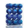 Ventas Directas de Fábrica de Bolas Navideñas de Plástico Electroplateado, Decoraciones Festivas, Adornos para Árbol de Navidad, Decoración Navideña al por Mayor Transfronteriza