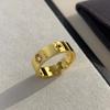 V Oro Versión Alta Serie Amor Tornillo Chapado 18K Anillo Hombres y Mujeres Pareja Anillo Oro Rosa Nicho Sentido de Gama Alta