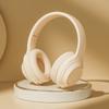 Fone de ouvido Bluetooth transfronteiriço 2026, supra-auricular, com design elegante, cobertura total para jogos, dobrável e com slot para cartão.
