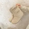 Botas de mujer versátiles y a la moda de estilo francés con suela gruesa, nuevo modelo verano 2026, adecuadas para combinar con faldas, suela blanda, botas cortas Birkenstock adelgazantes