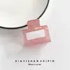 Presilha Pequena Quadrada Colorida de Gel para a Parte de Trás da Cabeça, Presilha Lisa para Franja, Grampo para Fios Soltos, Presilha Shark para Raízes do Cabelo