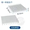 Disipador de calor cuadrado de aluminio ultrafino y con dientes finos para CPU, disipador de calor para tarjeta gráfica, enfriador de fuente de alimentación con respaldo adhesivo.
