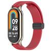 Extra Grande Adequado para Xiaomi Mi Band 10 Pulseira 9/8 Geração Universal Nfc12Mm Silicone Cor Pura Magnética Dobrável